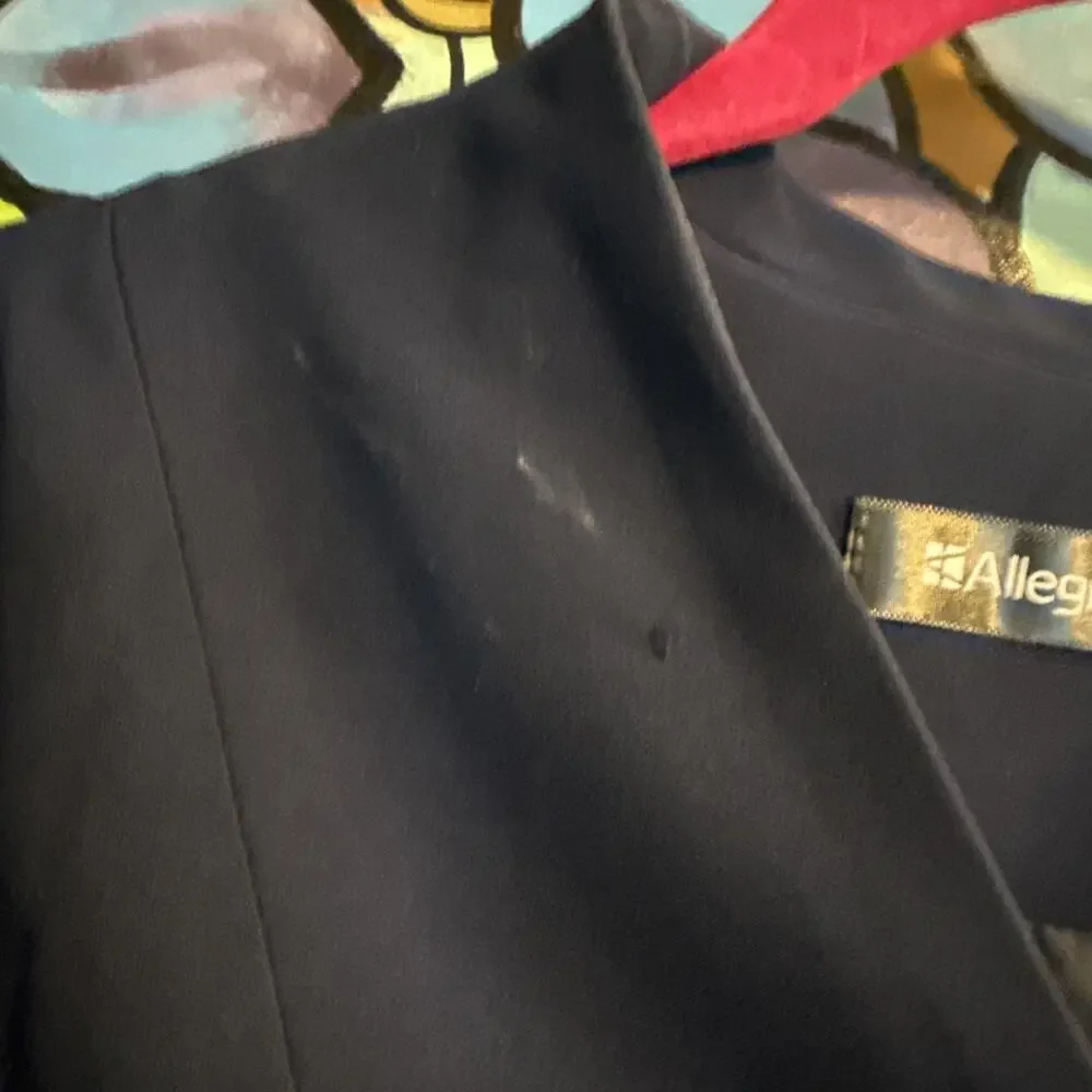 Allegra K Long Sleeve Blazer, XS, Navy